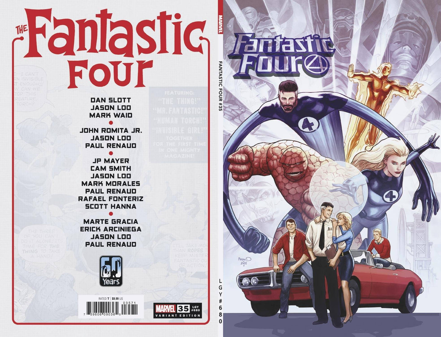 MARVEL COMICS COMIC BOOK FANTASTIC FOUR #35 RENAUD VAR