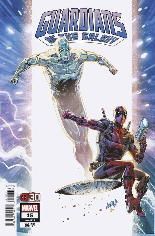 MARVEL COMICS COMIC BOOK GUARDIANS OF THE GALAXY #15 LIEFELD DEADPOOL 30TH VAR