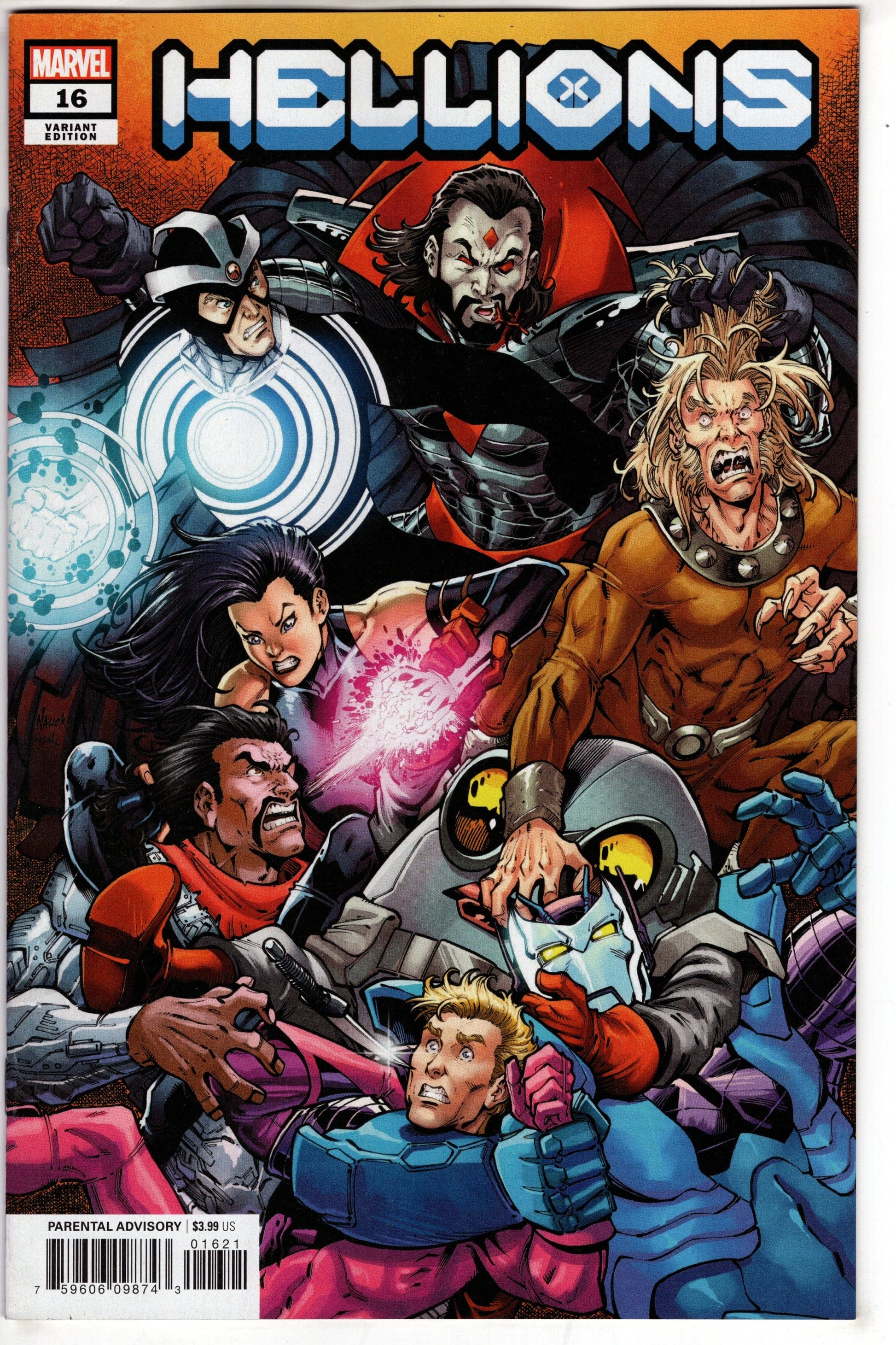 MARVEL COMICS COMIC BOOK HELLIONS #16 NAUCK VAR