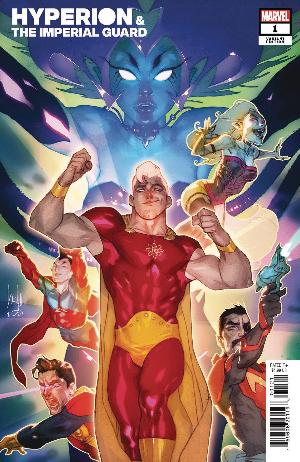 MARVEL COMICS COMIC BOOK HEROES REBORN HYPERION AND IMPERIAL GUARD #1 CALDWELL VAR