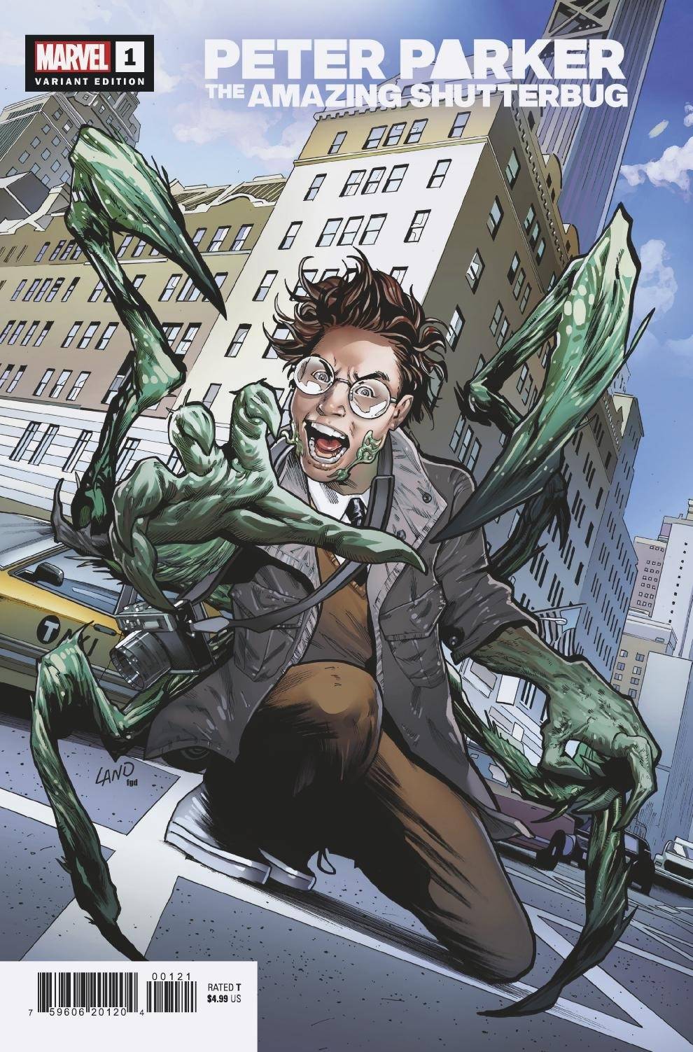 MARVEL COMICS COMIC BOOK HEROES REBORN PETER PARKER AMAZING SHUTTERBUG #1 LAND VAR