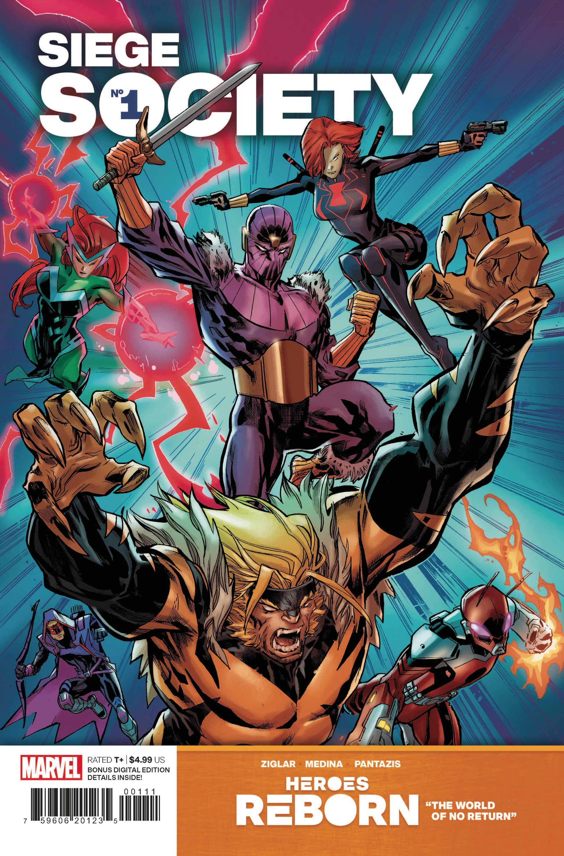 MARVEL COMICS COMIC BOOK HEROES REBORN SIEGE SOCIETY #1