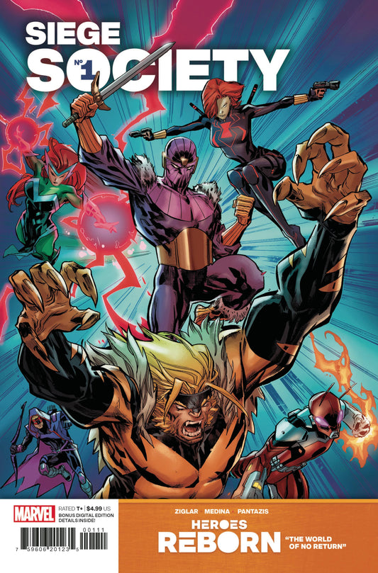 MARVEL COMICS COMIC BOOK HEROES REBORN SIEGE SOCIETY #1