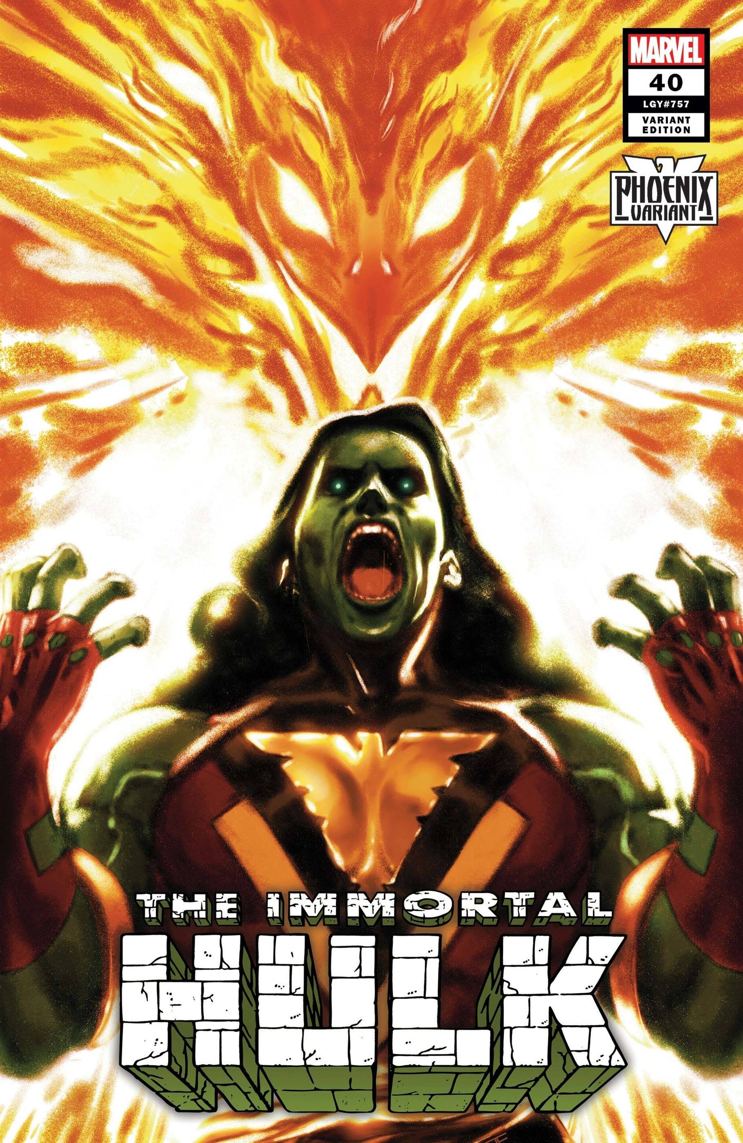 MARVEL COMICS comic book IMMORTAL HULK #40 CLARKE SHE-HULK PHOENIX VAR