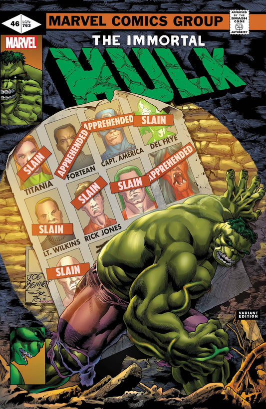 MARVEL COMICS COMIC BOOK IMMORTAL HULK #46 BENNETT HOMAGE VAR