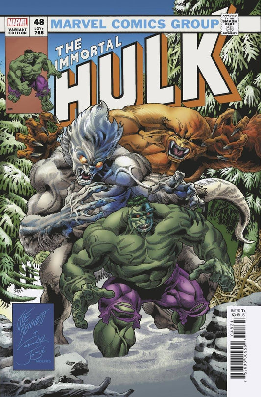 MARVEL COMICS COMIC BOOK IMMORTAL HULK #48 BENNETT HOMAGE VAR