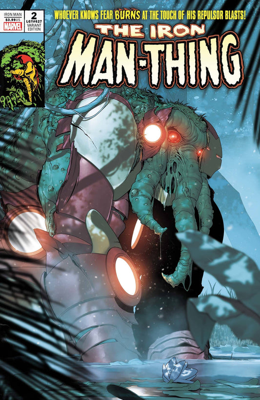 MARVEL COMICS COMIC BOOK IRON MAN #2 DE IULUS IRON MAN THING HORROR VAR