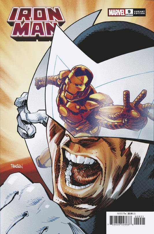 MARVEL COMICS COMIC BOOK IRON MAN #9 PANOSIAN SPIDER-MAN VILLAINS VAR