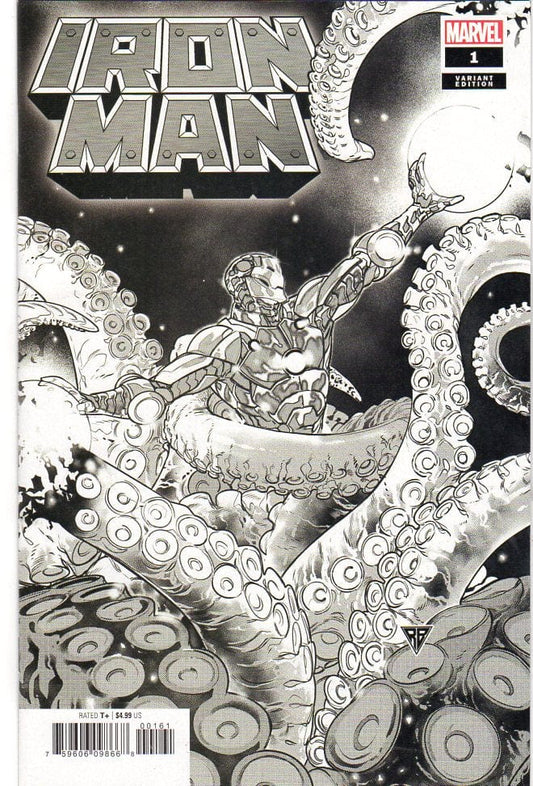 MARVEL COMICS comic book Iron Man Vol 6 #1 Cover L Incentive RB Silva Launch Sketch Cover