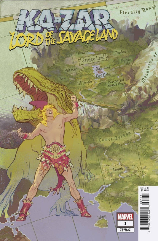 MARVEL COMICS COMIC BOOK KA-ZAR LORD SAVAGE LAND #1 (OF 5) GARCIA MAP VAR