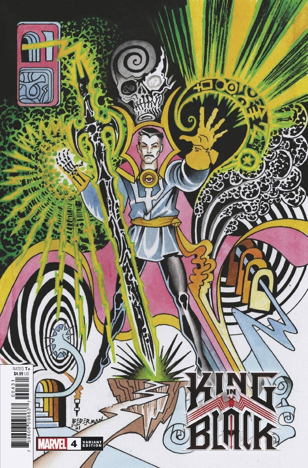 MARVEL COMICS COMIC BOOK KING IN BLACK #4 (OF 5) BEDERMAN TATTOO VAR