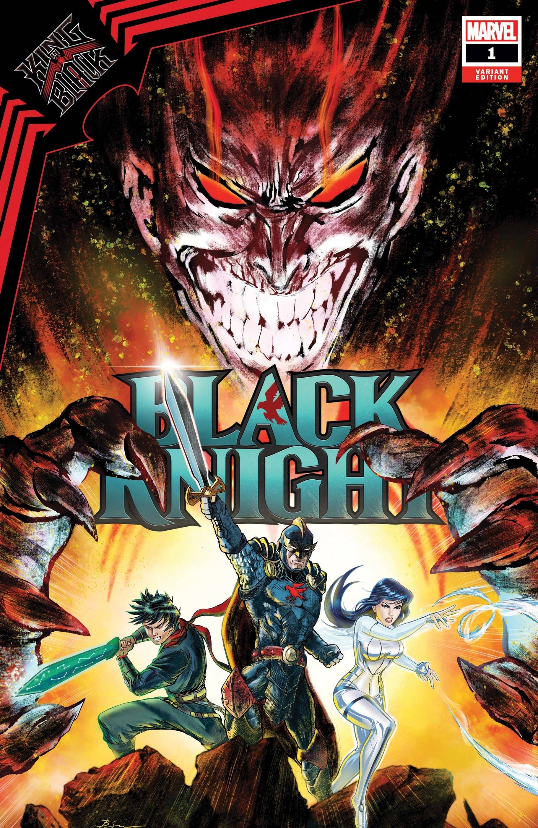 MARVEL COMICS COMIC BOOK KING IN BLACK BLACK KNIGHT #1 SU VAR