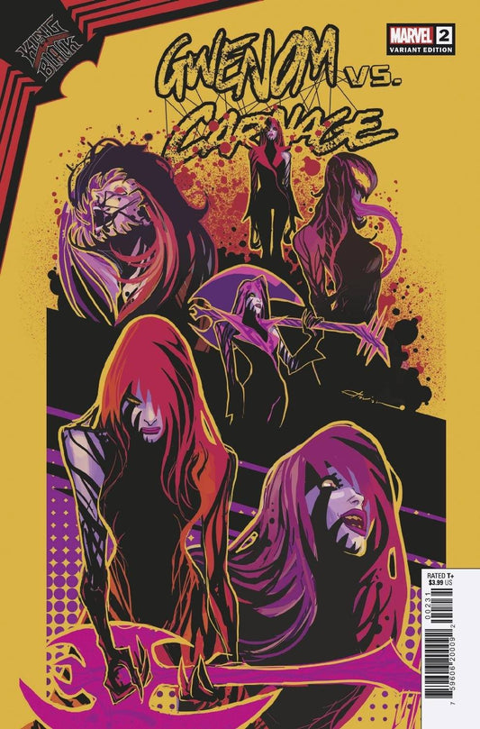 MARVEL COMICS COMIC BOOK KING IN BLACK GWENOM VS CARNAGE #2 (OF 3) FLAVIANO DESIGN VA