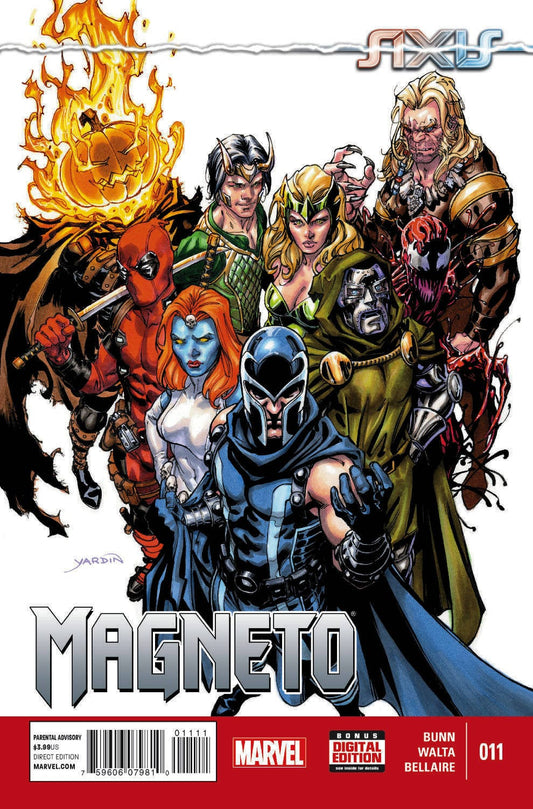 MARVEL COMICS comic book MAGNETO #11 AXIS
