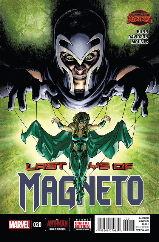 MARVEL COMICS comic book MAGNETO #20 SWA