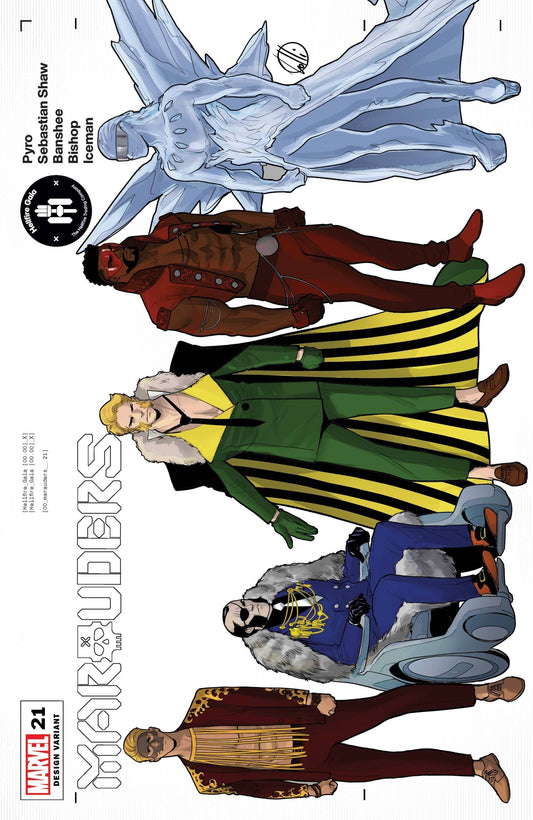 MARVEL COMICS COMIC BOOK MARAUDERS #21 LOLLI CHARACTER DESIGN VAR GALA