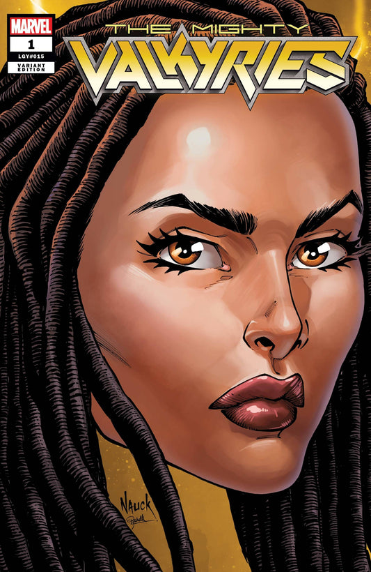 MARVEL COMICS COMIC BOOK MIGHTY VALKYRIES #1 (OF 5) NAUCK HEADSHOT VAR