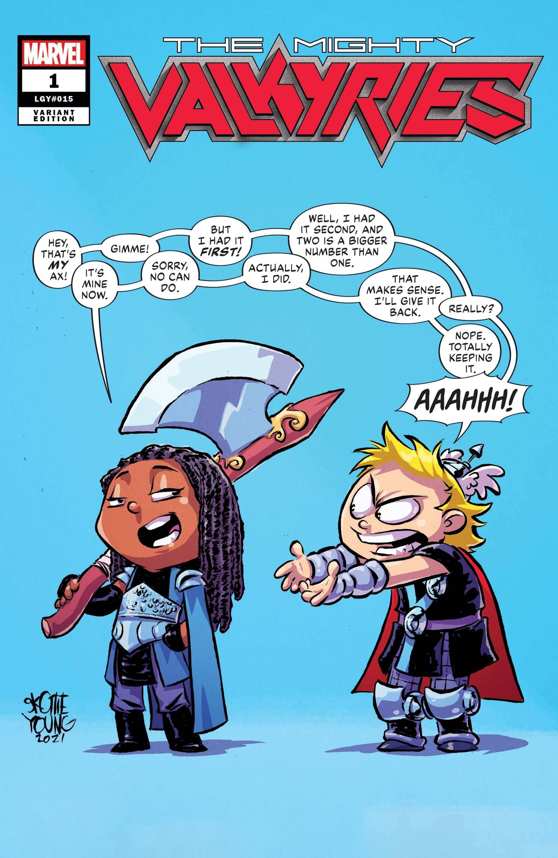 MARVEL COMICS COMIC BOOK MIGHTY VALKYRIES #1 (OF 5) YOUNG VAR
