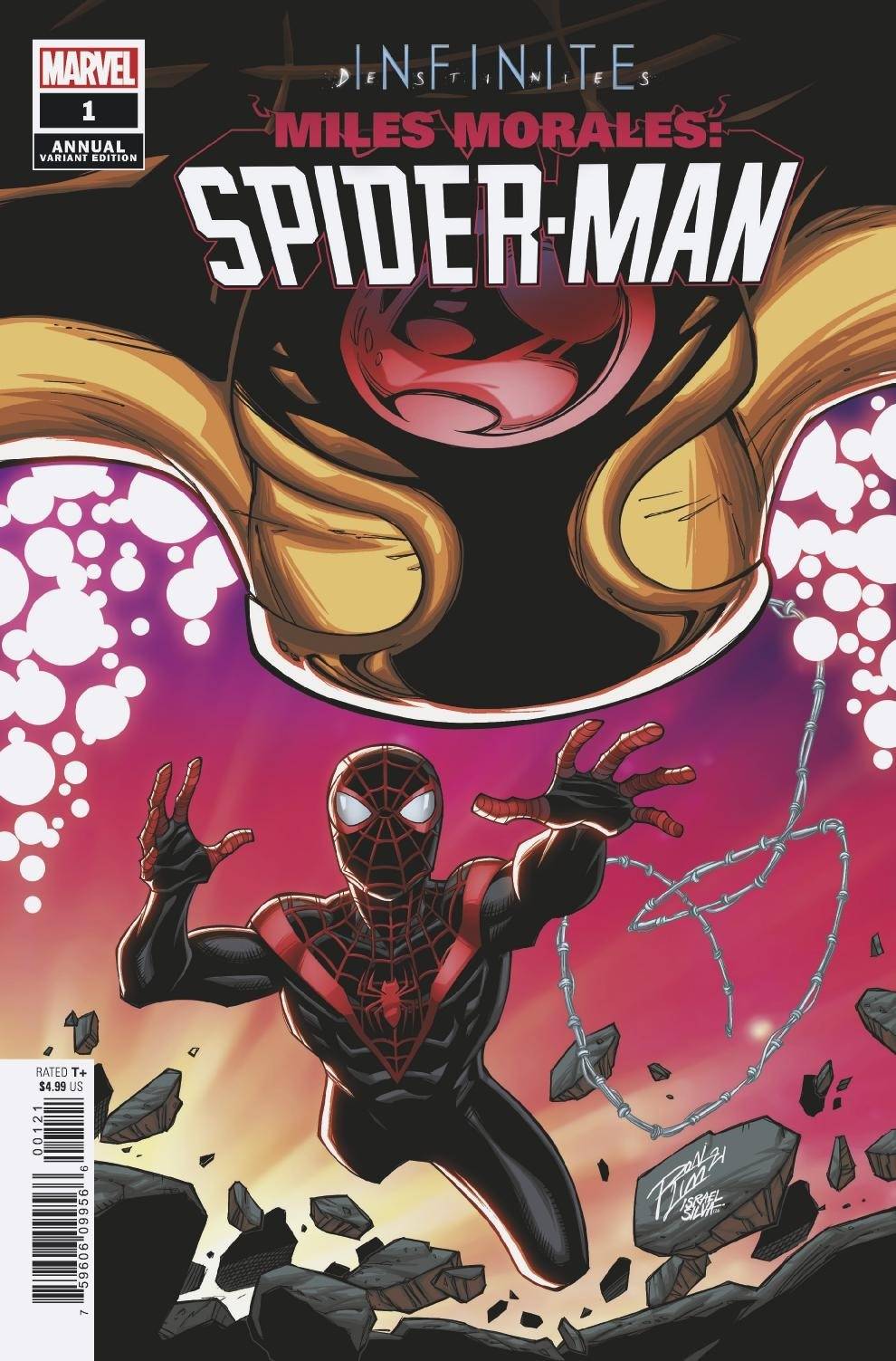MARVEL COMICS COMIC BOOK MILES MORALES SPIDER-MAN ANNUAL #1 CONNECTING VAR INFD