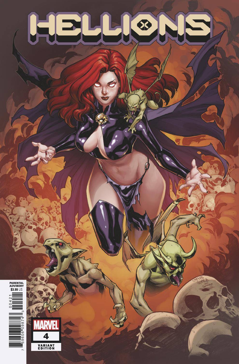 MARVEL COMICS comic book NM HELLIONS #4 GOMEZ VAR