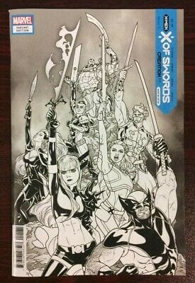 MARVEL COMICS comic book NM X Of Swords Creation #1 Cover H Incentive Russell Dauterman Launch Sketch Variant Cover