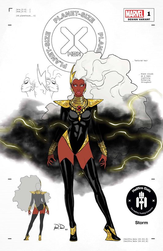 MARVEL COMICS COMIC BOOK PLANET-SIZED X-MEN #1 DAUTERMAN STORM DESIGN VAR GALA