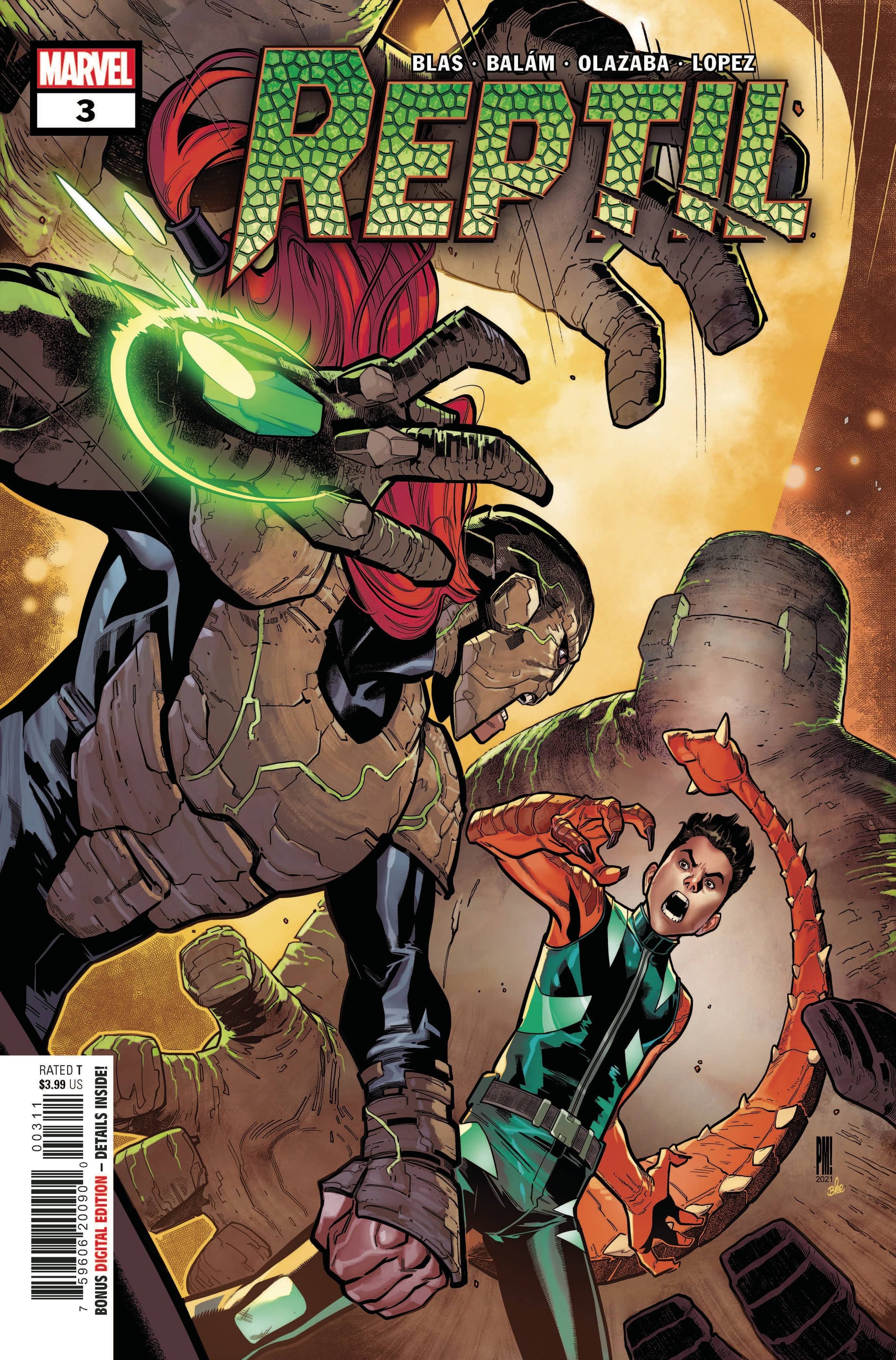 MARVEL COMICS COMIC BOOK REPTIL #3 (OF 4)
