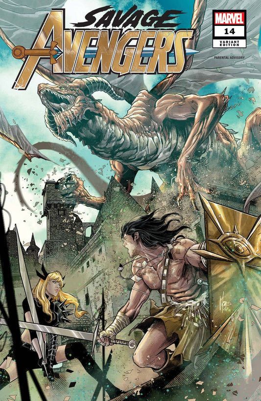 MARVEL COMICS COMIC BOOK SAVAGE AVENGERS #14 CHECCHETTO VAR