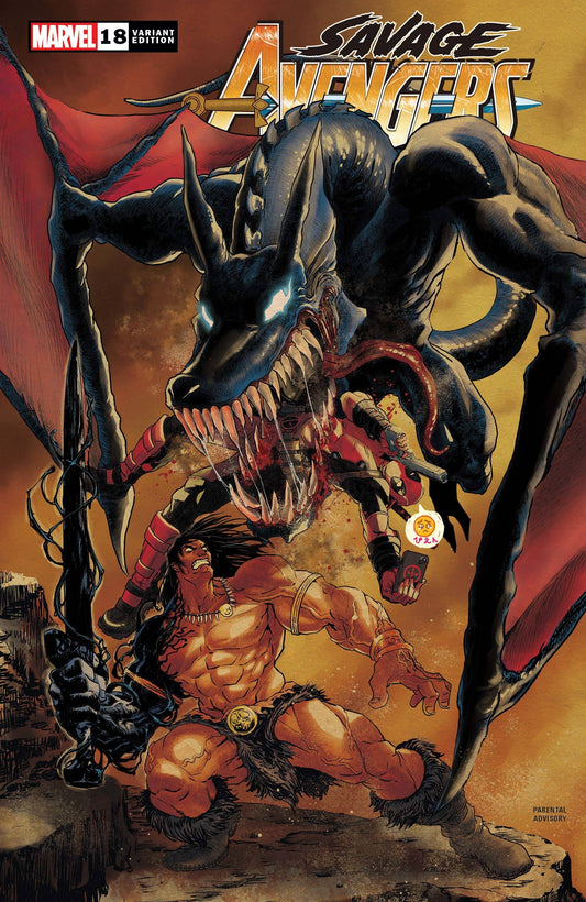 MARVEL COMICS COMIC BOOK SAVAGE AVENGERS #18 SUPERLOG VAR KIB