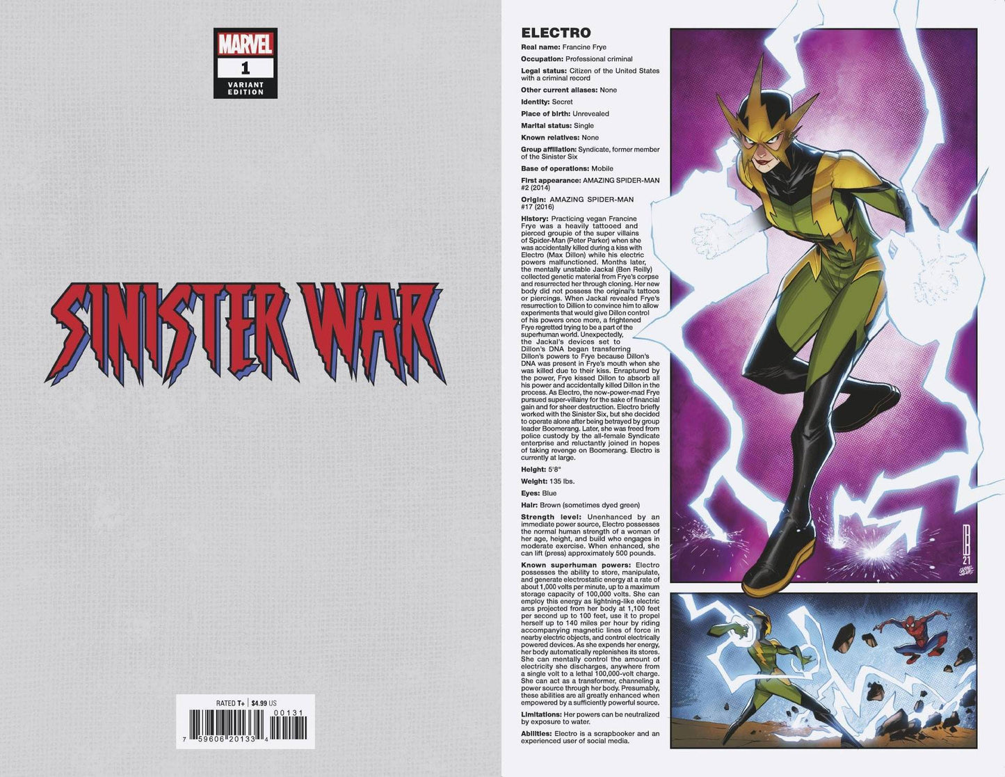MARVEL COMICS COMIC BOOK SINISTER WAR #1 (OF 4) BALDEON HANDBOOK VAR