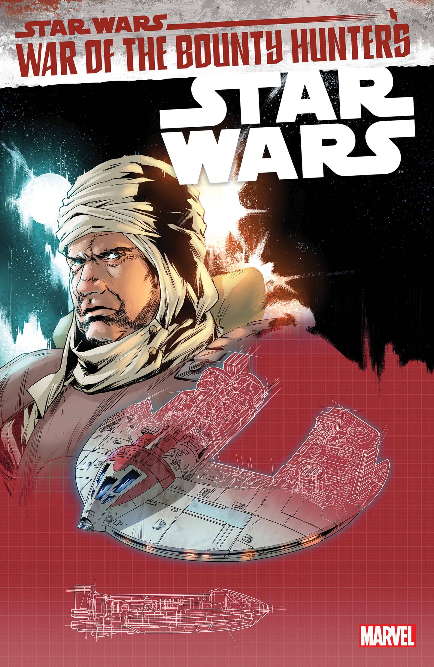 MARVEL COMICS COMIC BOOK STAR WARS #17 VILLANELLI BLUEPRINT VAR WOBH