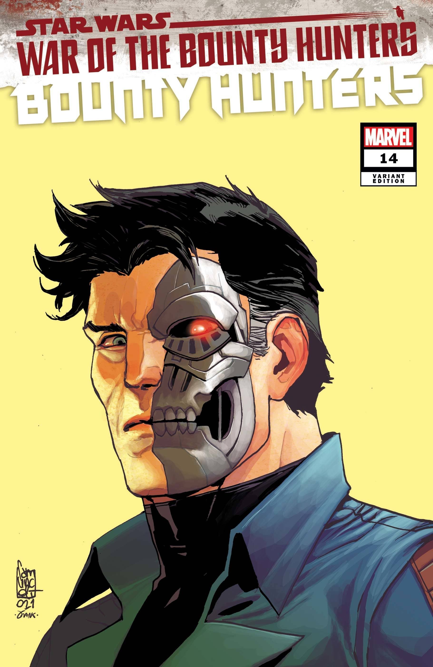 MARVEL COMICS COMIC BOOK STAR WARS BOUNTY HUNTERS #14 CAMUNCOLI HEADSHOT VAR WOBH