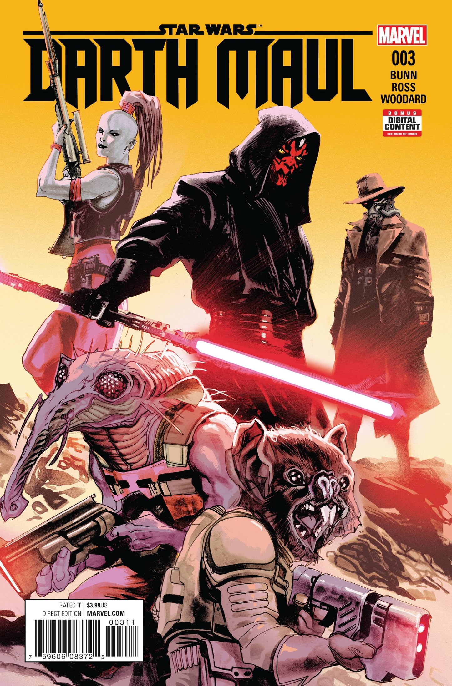 MARVEL COMICS COMIC BOOK STAR WARS DARTH MAUL #3 (OF 5) VF+