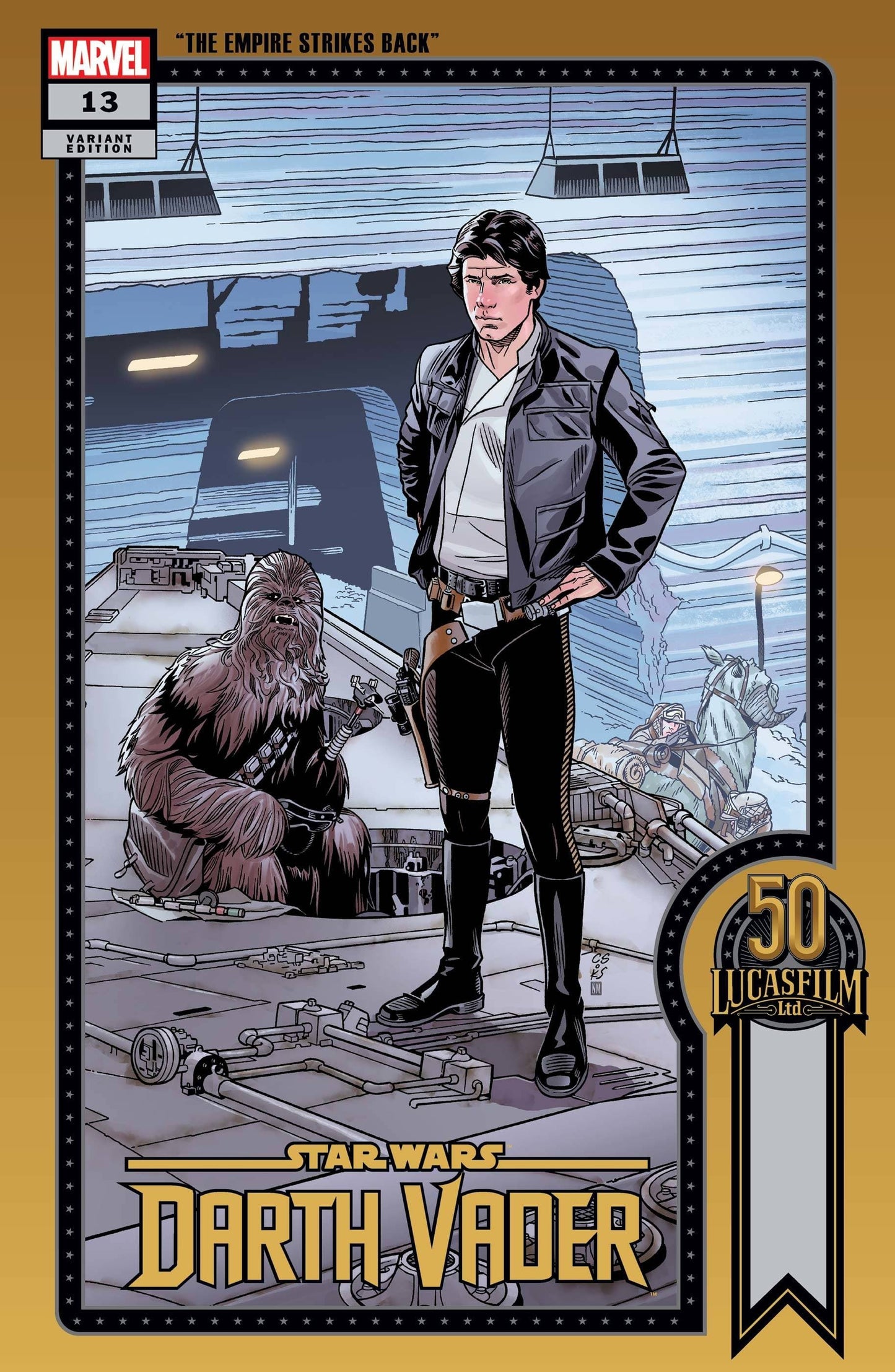 MARVEL COMICS COMIC BOOK STAR WARS DARTH VADER #13 SPROUSE LUCASFILM 50TH VAR