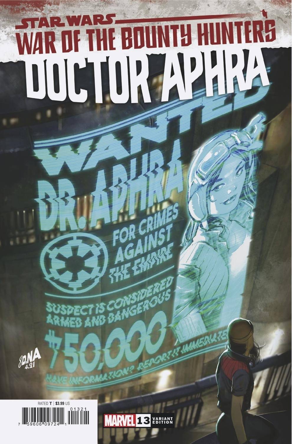 MARVEL COMICS COMIC BOOK STAR WARS DOCTOR APHRA #13 WANTED POSTER VAR WOBH