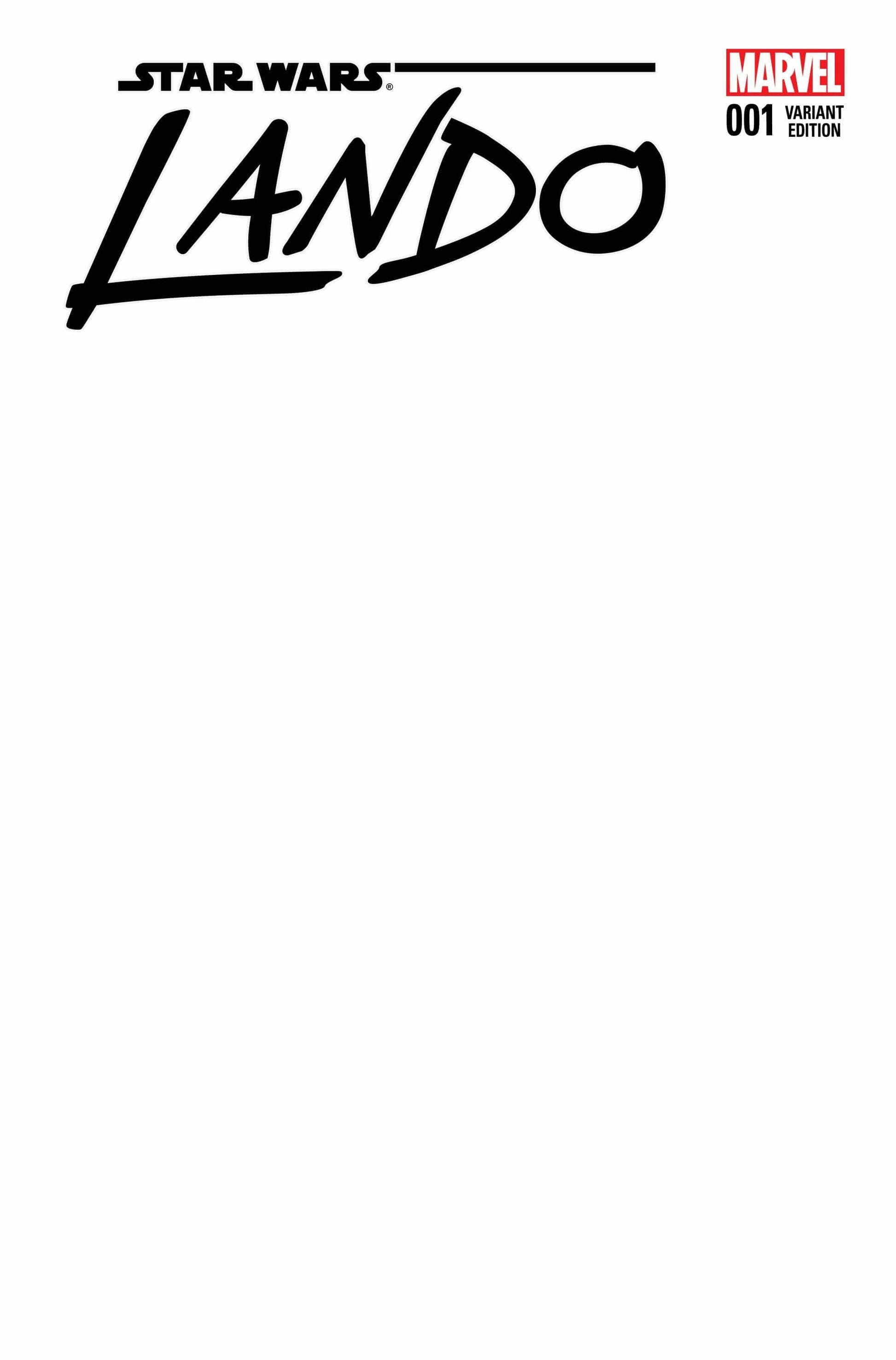 MARVEL COMICS COMIC BOOK STAR WARS LANDO #1 (OF 5) BLANK VAR