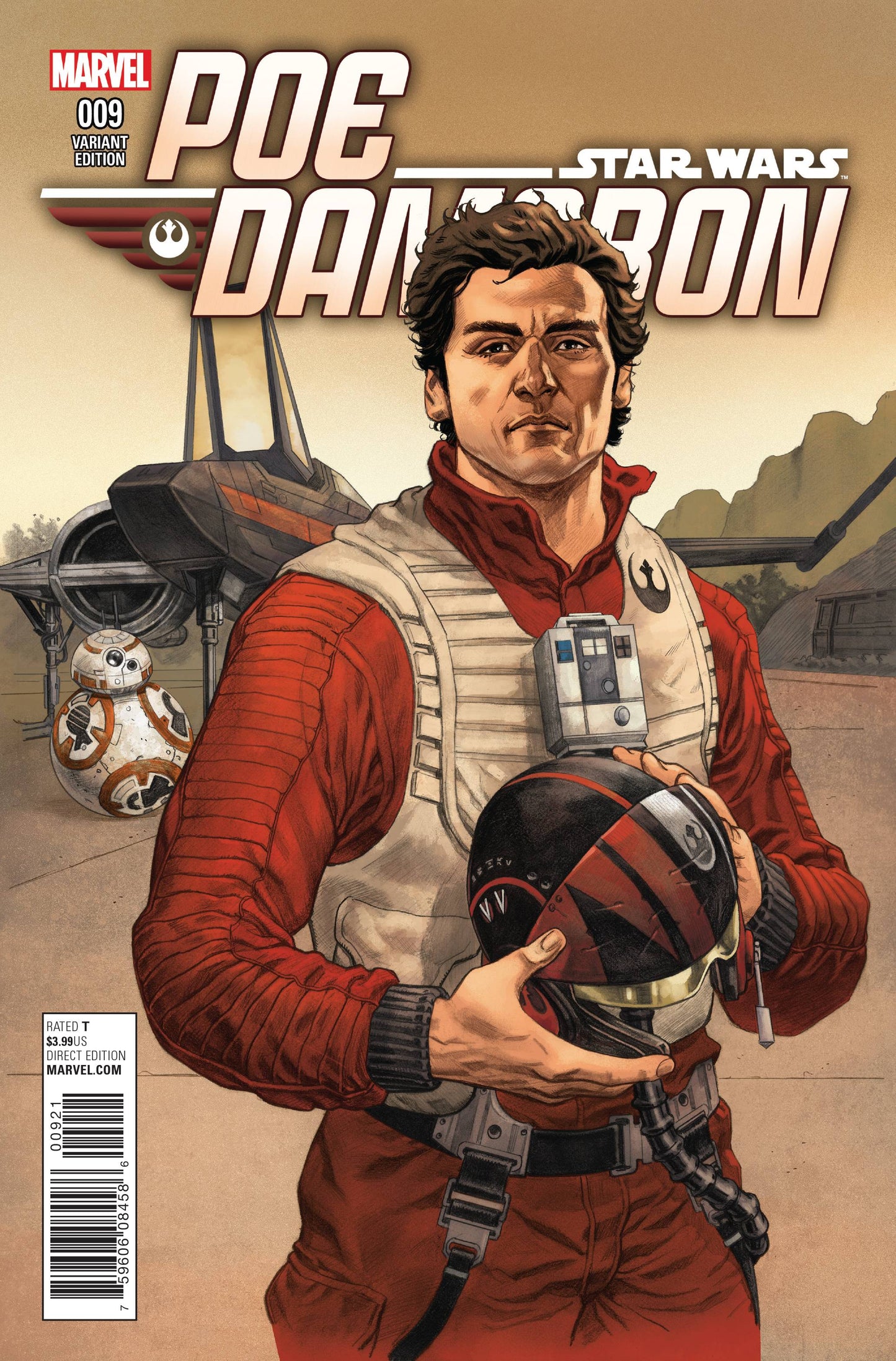 MARVEL COMICS COMIC BOOK STAR WARS POE DAMERON #9 HAWTHORNE VARIANT