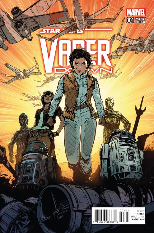 MARVEL COMICS COMIC BOOK STAR WARS VADER DOWN #1 JONES VARIANT