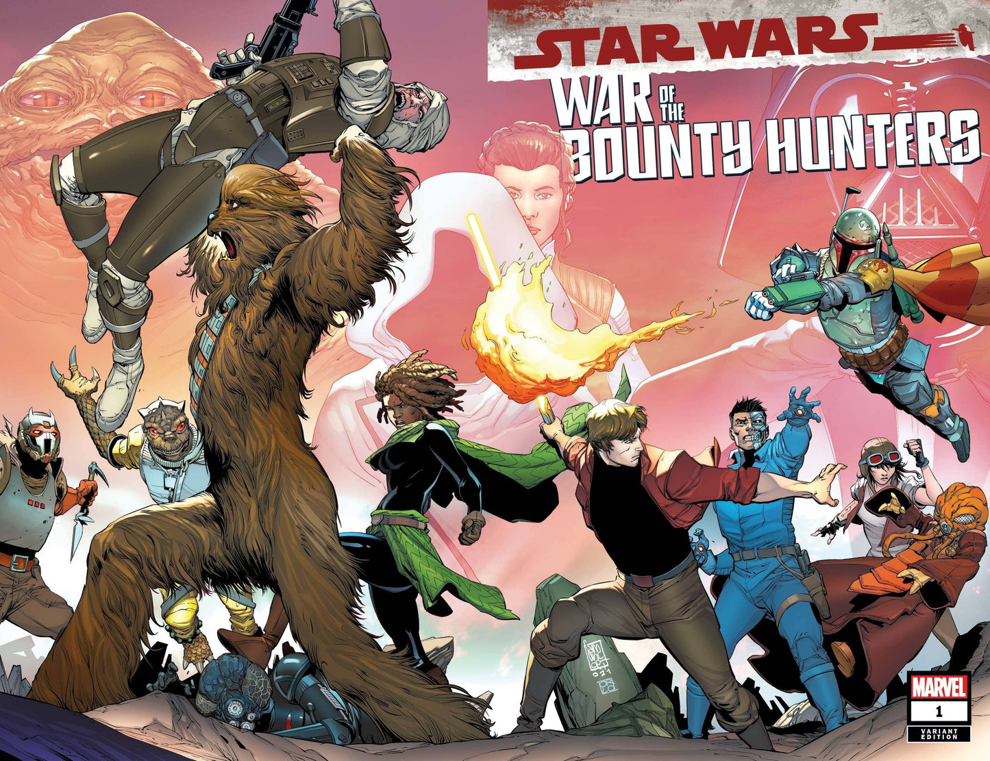 MARVEL COMICS COMIC BOOK STAR WARS WAR BOUNTY HUNTERS #1 (OF 5) CAMUNCOLI WRPAD VAR