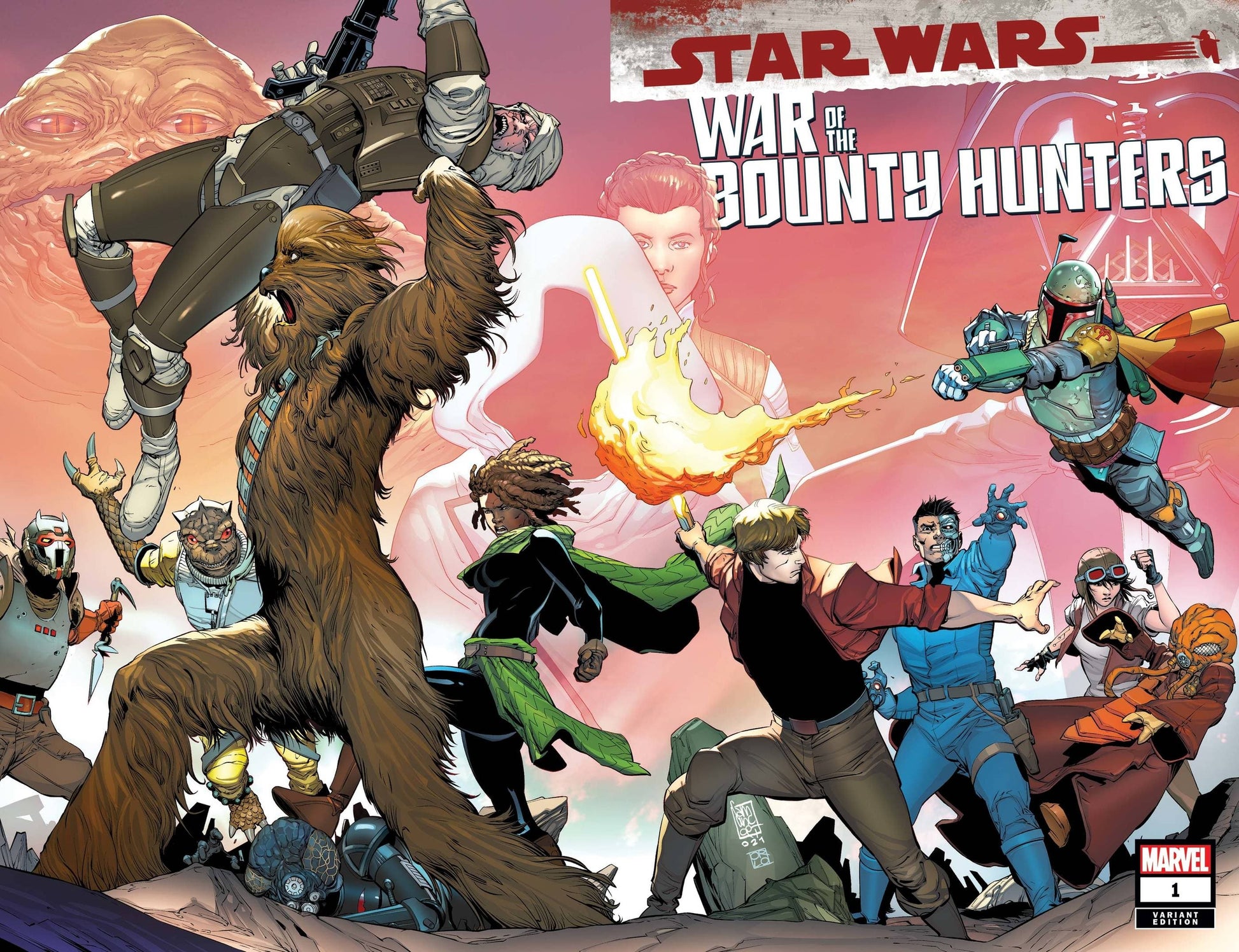 MARVEL COMICS COMIC BOOK STAR WARS WAR BOUNTY HUNTERS #1 (OF 5) CAMUNCOLI WRPAD VAR