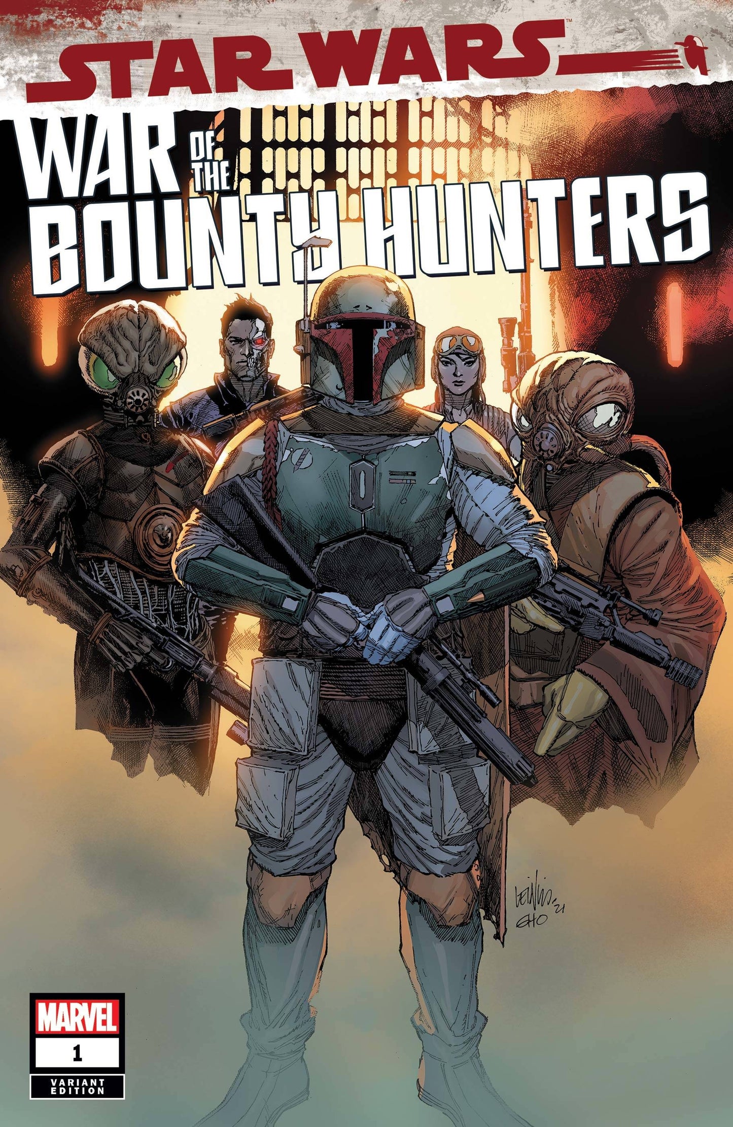 MARVEL COMICS COMIC BOOK STAR WARS WAR BOUNTY HUNTERS #1 (OF 5) YU VAR