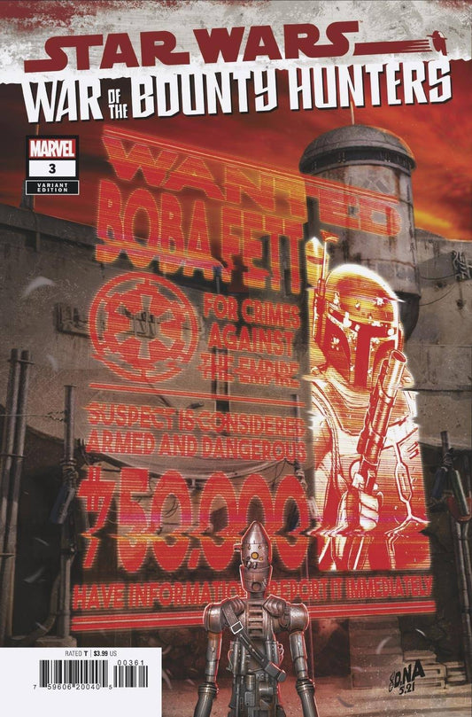 MARVEL COMICS COMIC BOOK STAR WARS WAR BOUNTY HUNTERS #3 (OF 5) WANTED POSTER VAR