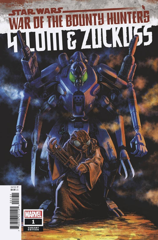 MARVEL COMICS COMIC BOOK STAR WARS WAR BOUNTY HUNTERS 4-LOM ZUCKUSS #1 SUPERLOG VAR