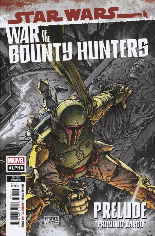 MARVEL COMICS COMIC BOOK STAR WARS WAR BOUNTY HUNTERS ALPHA #1 2ND PTG MCNIVEN VAR