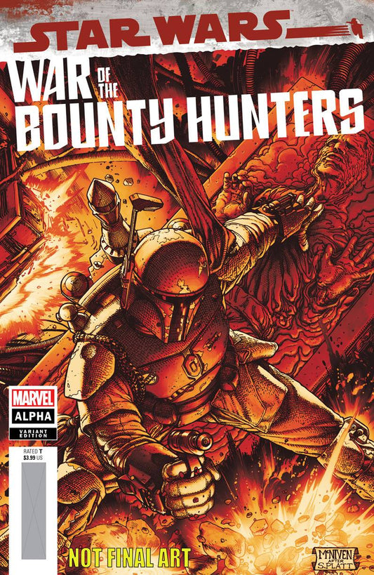 MARVEL COMICS COMIC BOOK STAR WARS WAR BOUNTY HUNTERS ALPHA #1 MCNIVEN CRIMSON VAR