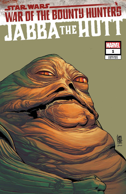 MARVEL COMICS COMIC BOOK STAR WARS WAR BOUNTY HUNTERS JABBA HUTT #1 HEADSHOT VAR