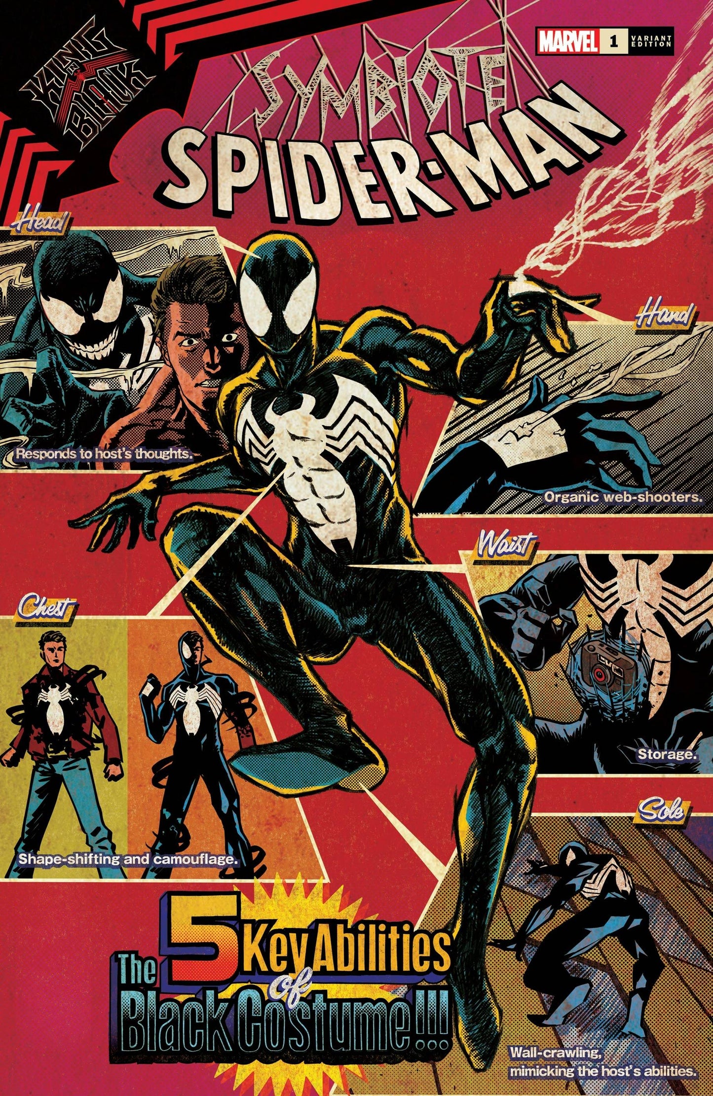 MARVEL COMICS comic book SYMBIOTE SPIDER-MAN KING IN BLACK #1 SUPERLOG VAR