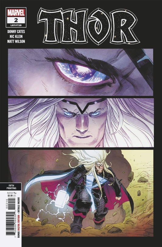 MARVEL COMICS comic book THOR #2 5TH PTG VAR