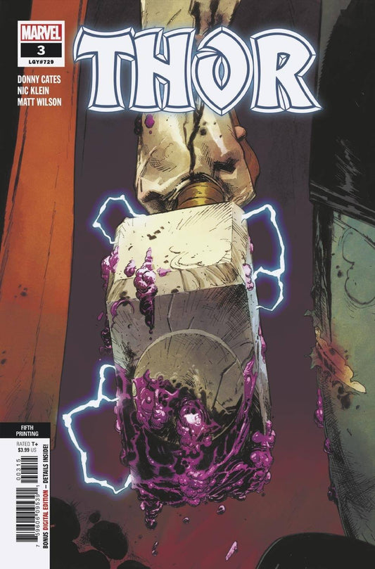 MARVEL COMICS COMIC BOOK THOR #3 5TH PTG VAR