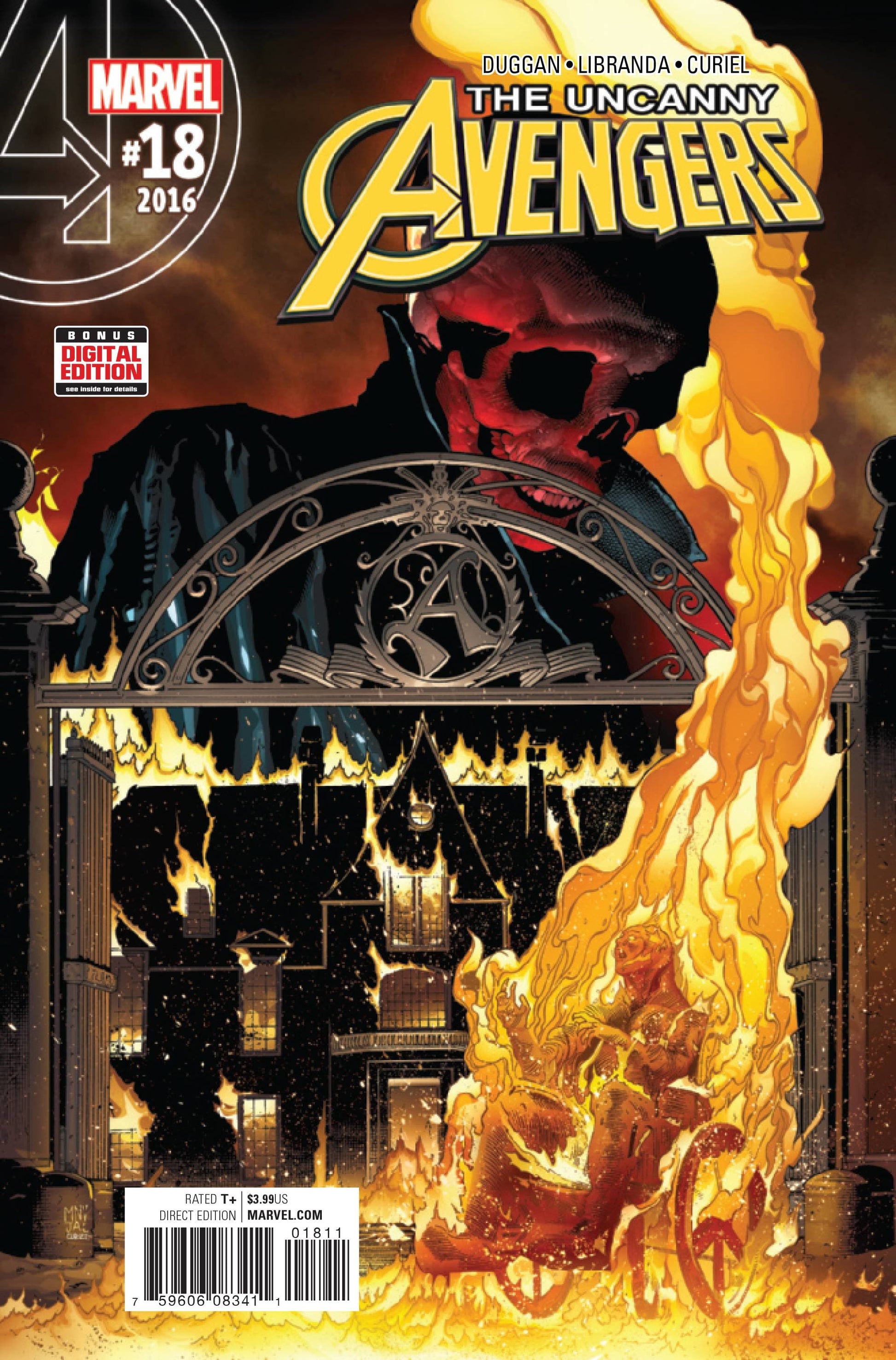 MARVEL COMICS COMIC BOOK UNCANNY AVENGERS #18